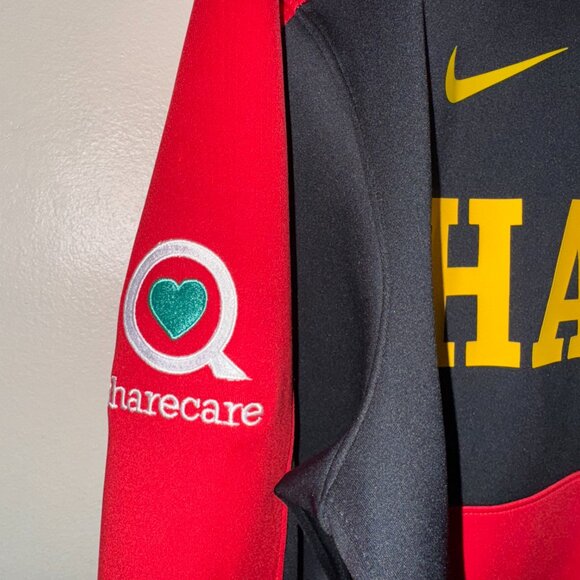 Nike NBA Atlanta Hawks Team Issue PE Therma Flex Showtime Red Hoodie Mens NEW - Picture 5 of 10